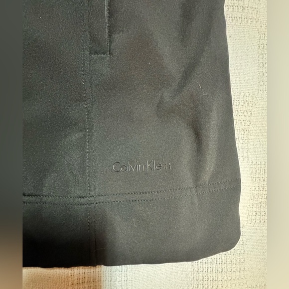 Calvin Klein Black Belted Trench Coat - Picture 9 of 15